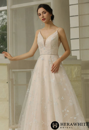 Glitter Patterned  Wholesale  Wedding Dress Bridal Gown