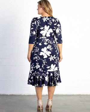 Flirty Flounce Wrap Dress - Plus Size