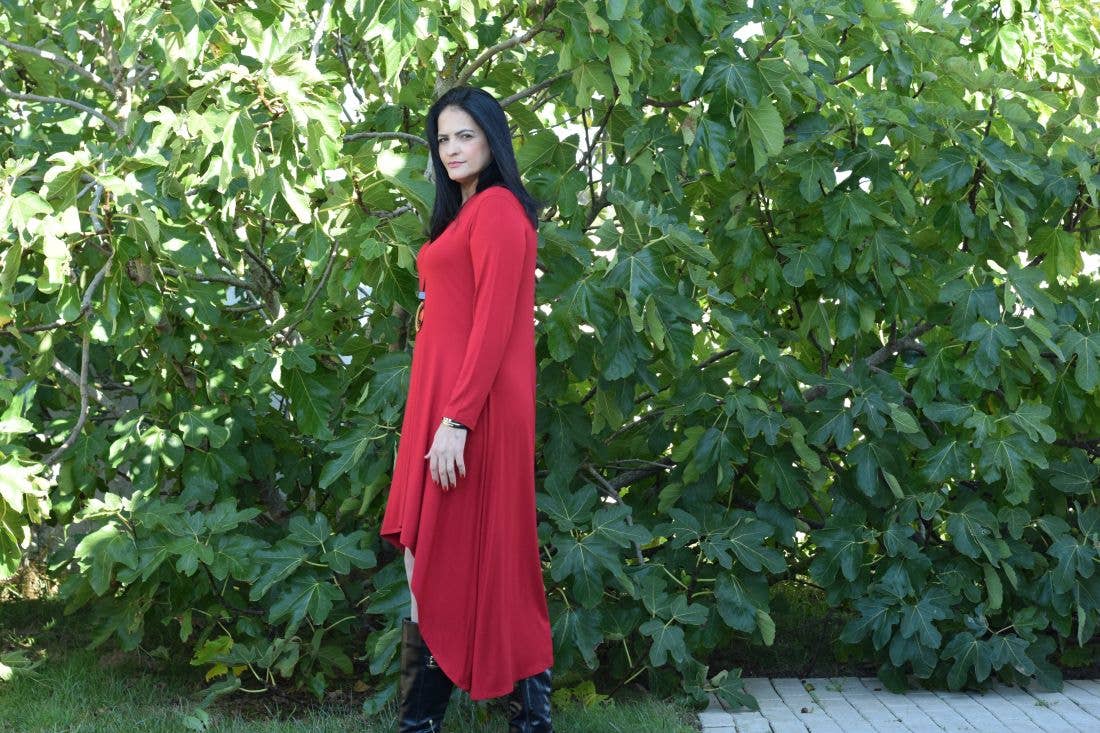 Plus Size Dress BIANCA – L to 6XL / Asymmetrical Dress